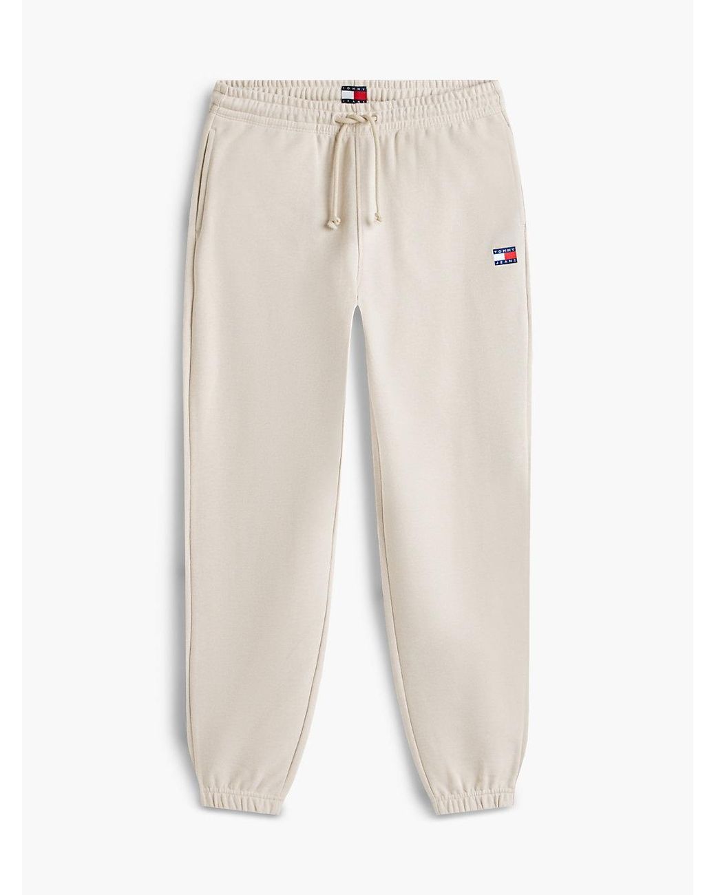 Tommy Hilfiger Natural Tommy Badge Brushed Terry Joggers for men