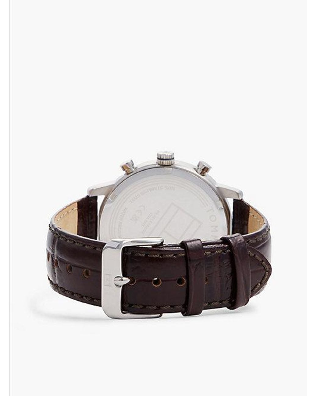 Tommy Hilfiger Blue Dial Leather Strap Watch for men