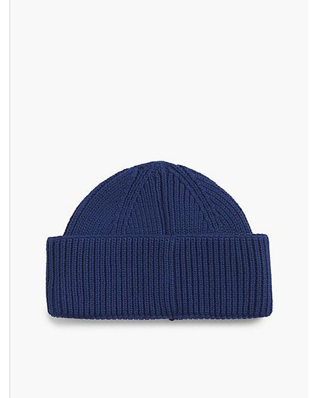 Tommy Hilfiger Blue Tommy Jeans Heritage Logo Short Beanie for men