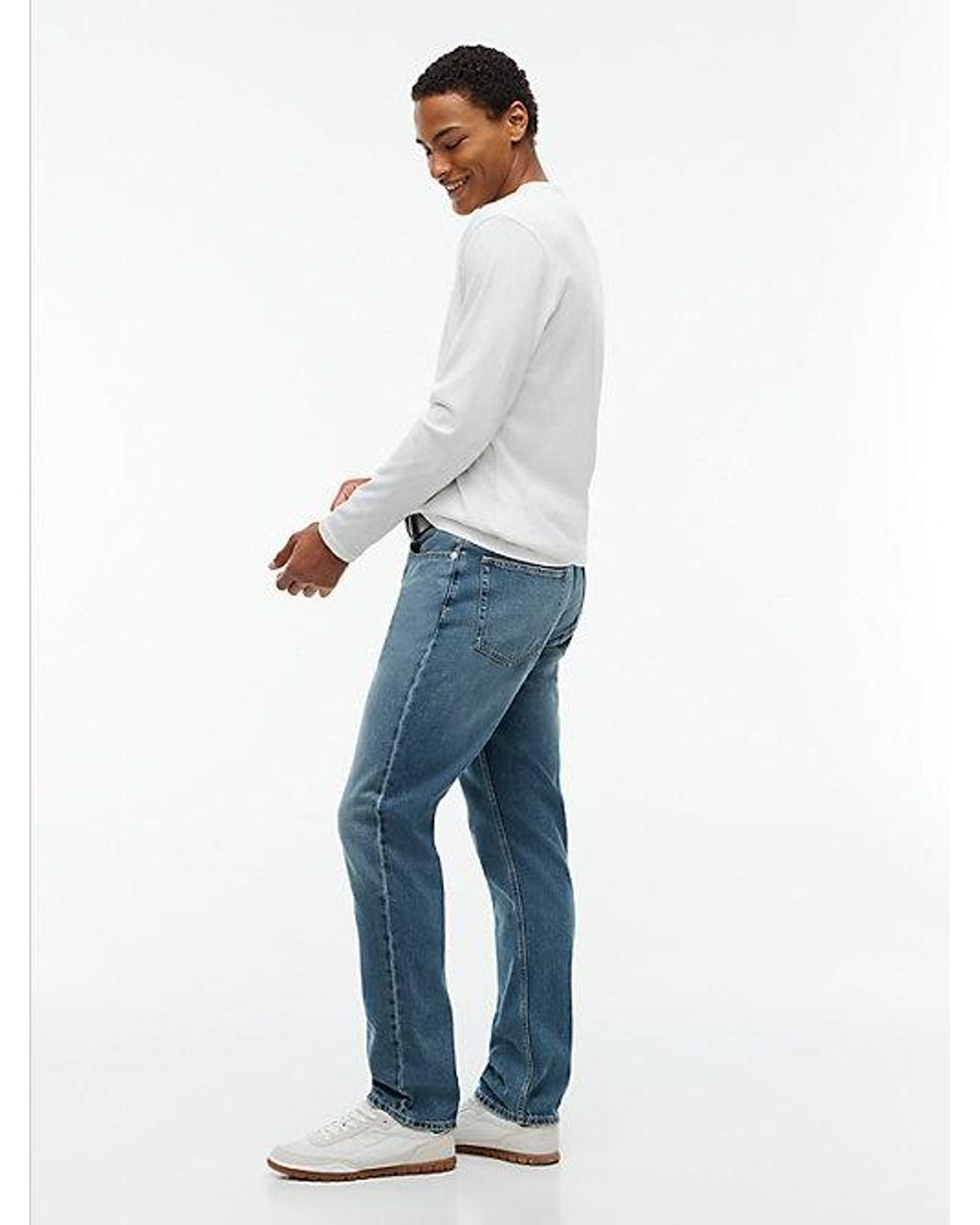 Tommy Hilfiger Blue Tommy Jeans Ryan Slim Straight Flag Pocket Jeans for men
