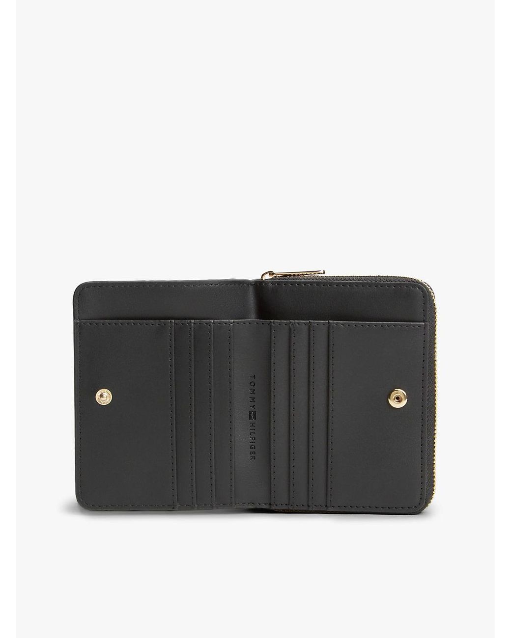 Tommy Hilfiger Black Hilfiger Icon Zip-around Flap Wallet