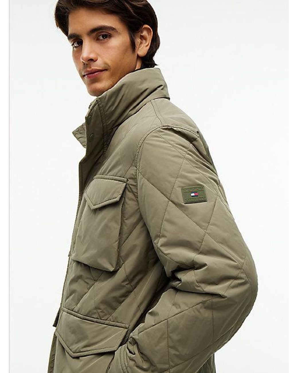 Tommy Hilfiger Green Packable Quilted Field Jacket for men