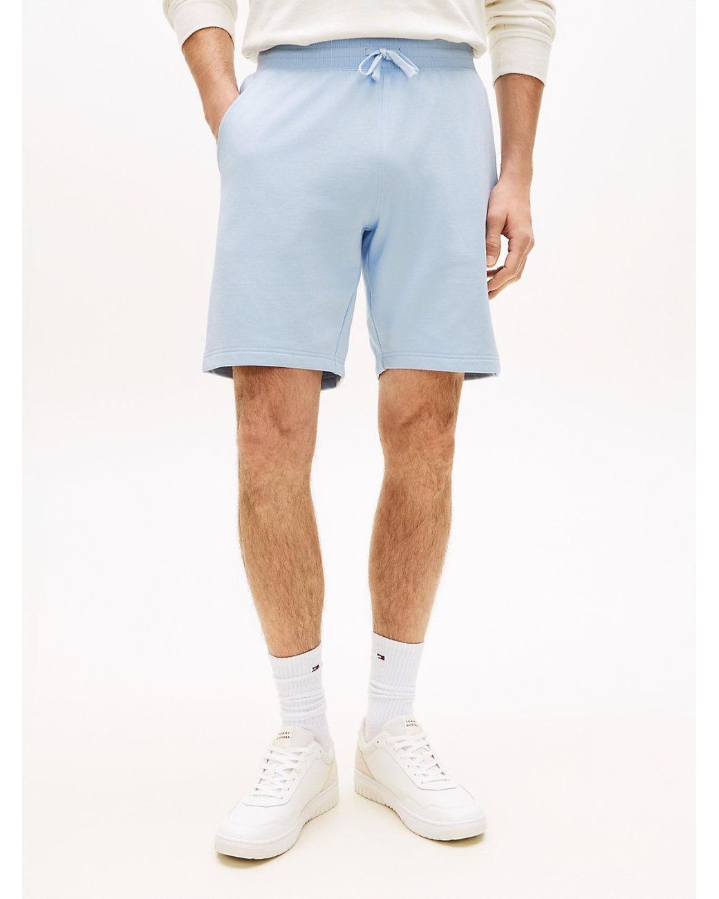 Tommy Hilfiger Red Flag Embroidery Terry Sweat Shorts for men