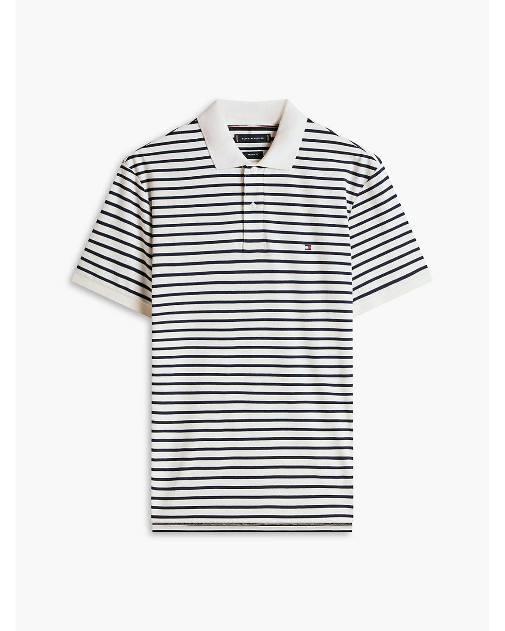 Tommy Hilfiger Blue Fluid Cotton Interlock Knit Polo Shirt for men