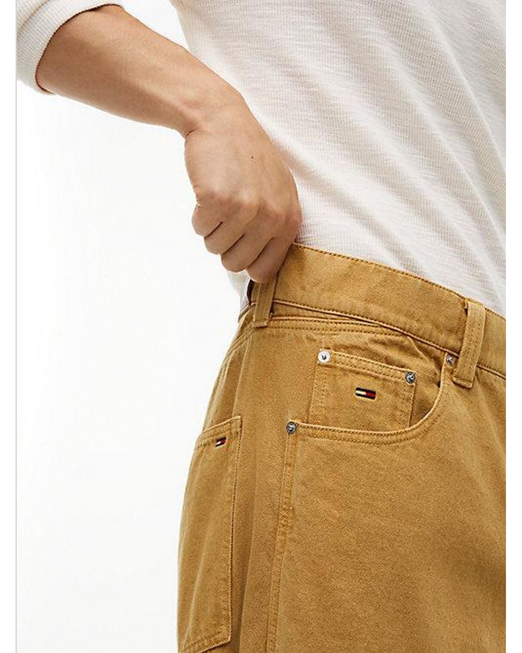 Tommy Hilfiger Natural Tommy Jeans Ashton Barrel Leg Boxy Jeans for men