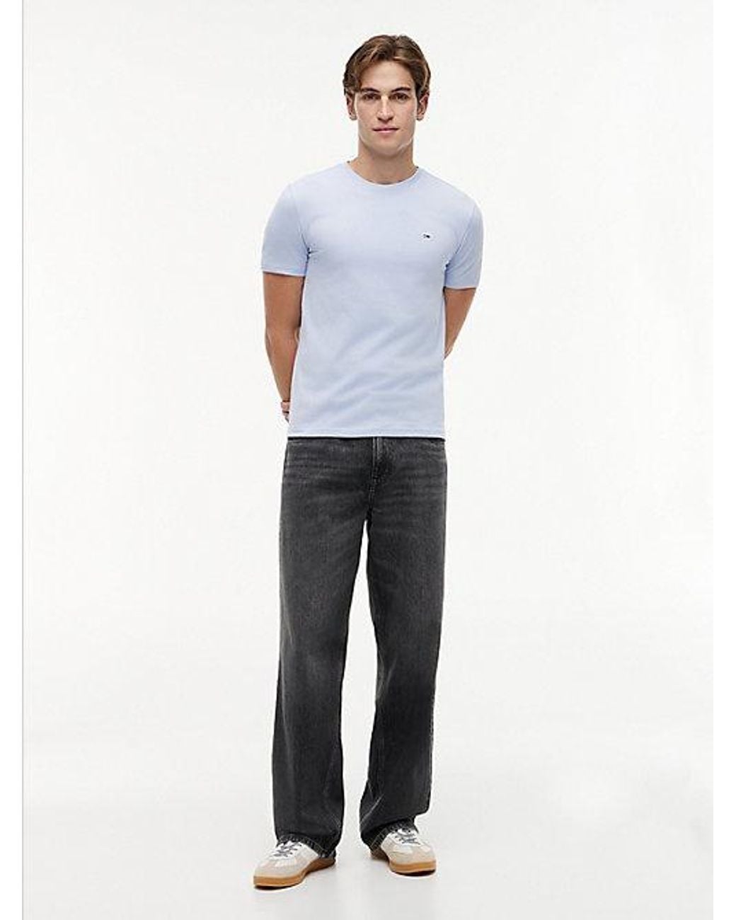 Tommy Hilfiger Black 3-Pack Tommy Flag Extra Slim T-Shirts for men