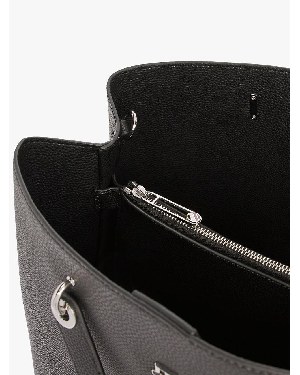 Tommy Hilfiger Black Th Emblem Satchel