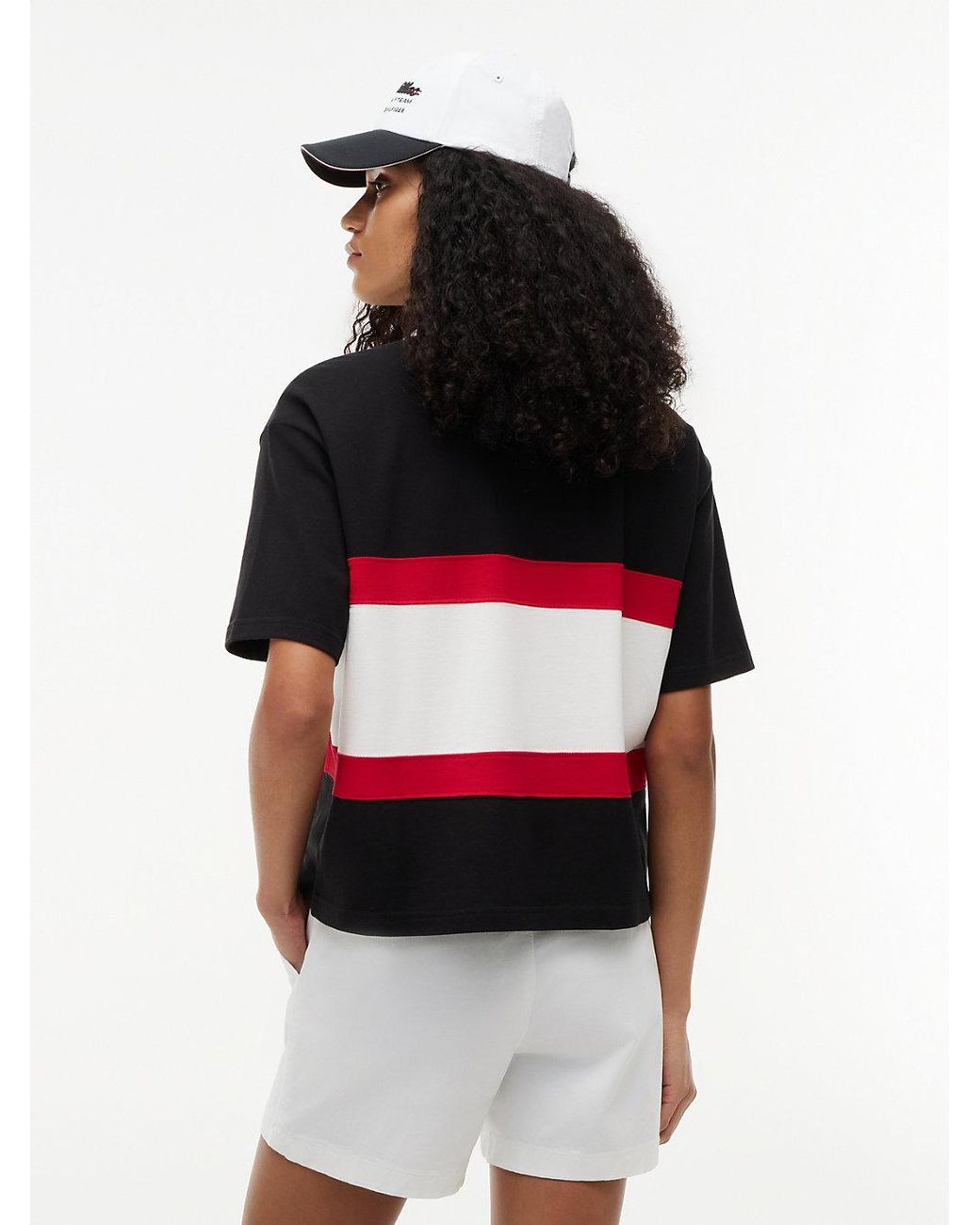Tommy Hilfiger Red Th X Cadillac Formula 1 Team Logo Boxy Polo Shirt