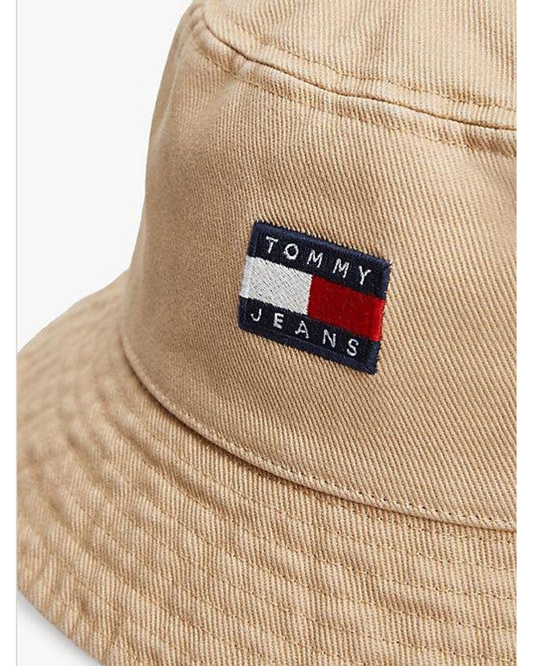 Tommy Hilfiger Natural Heritage Logo Washed Bucket Hat for men