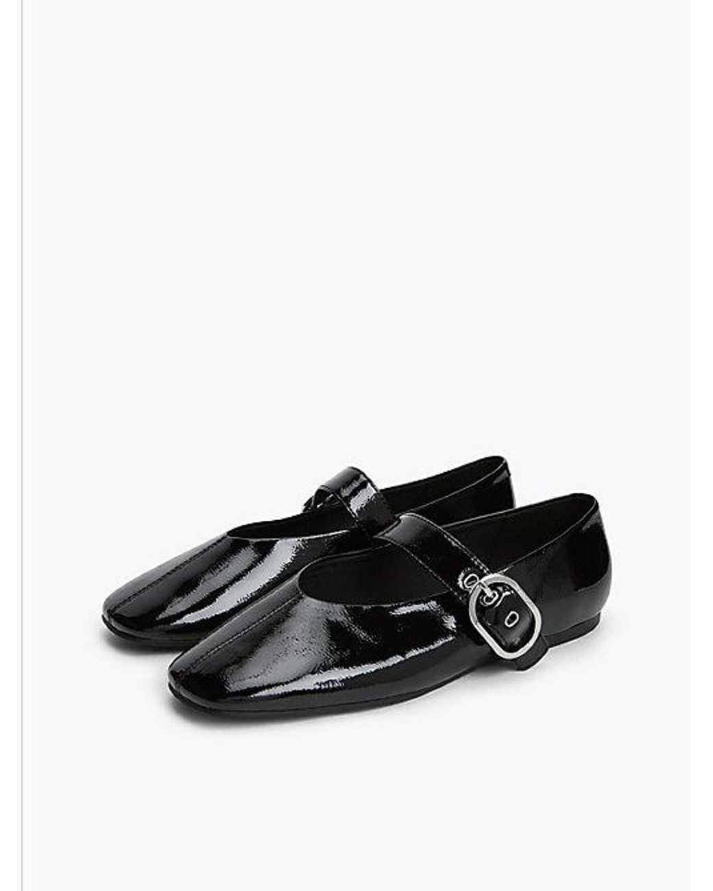 Tommy Hilfiger White Tommy Jeans Patent Leather Mary Jane Ballerinas