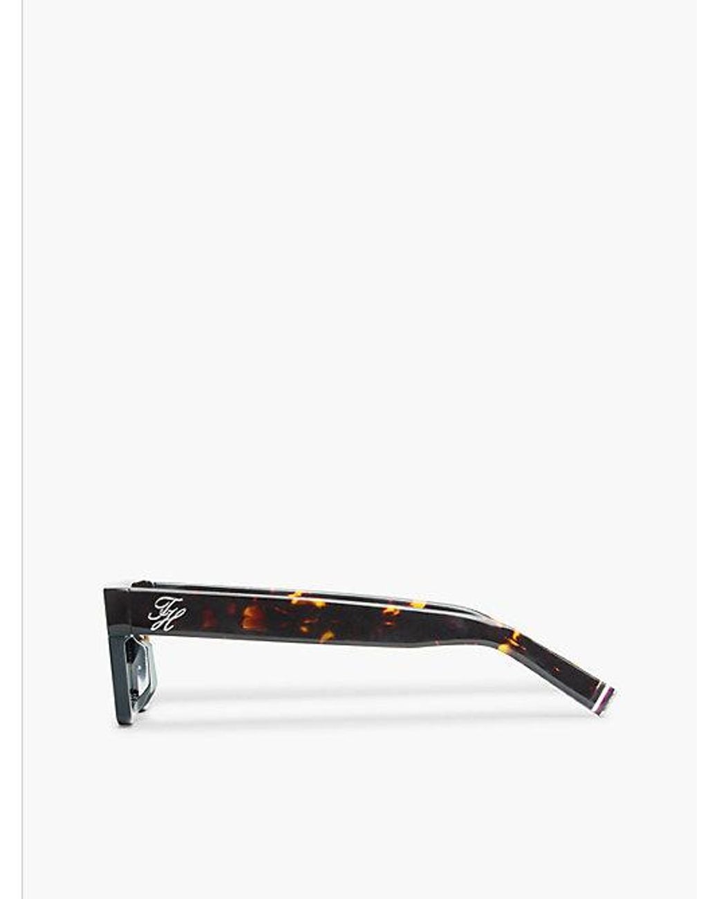 Tommy Hilfiger White Logo Rectangular Sunglasses for men