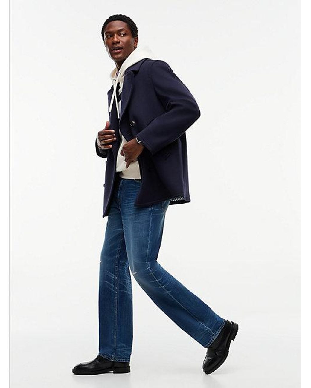 Tommy Hilfiger Blue River Relaxed Straight Leg Jeans for men