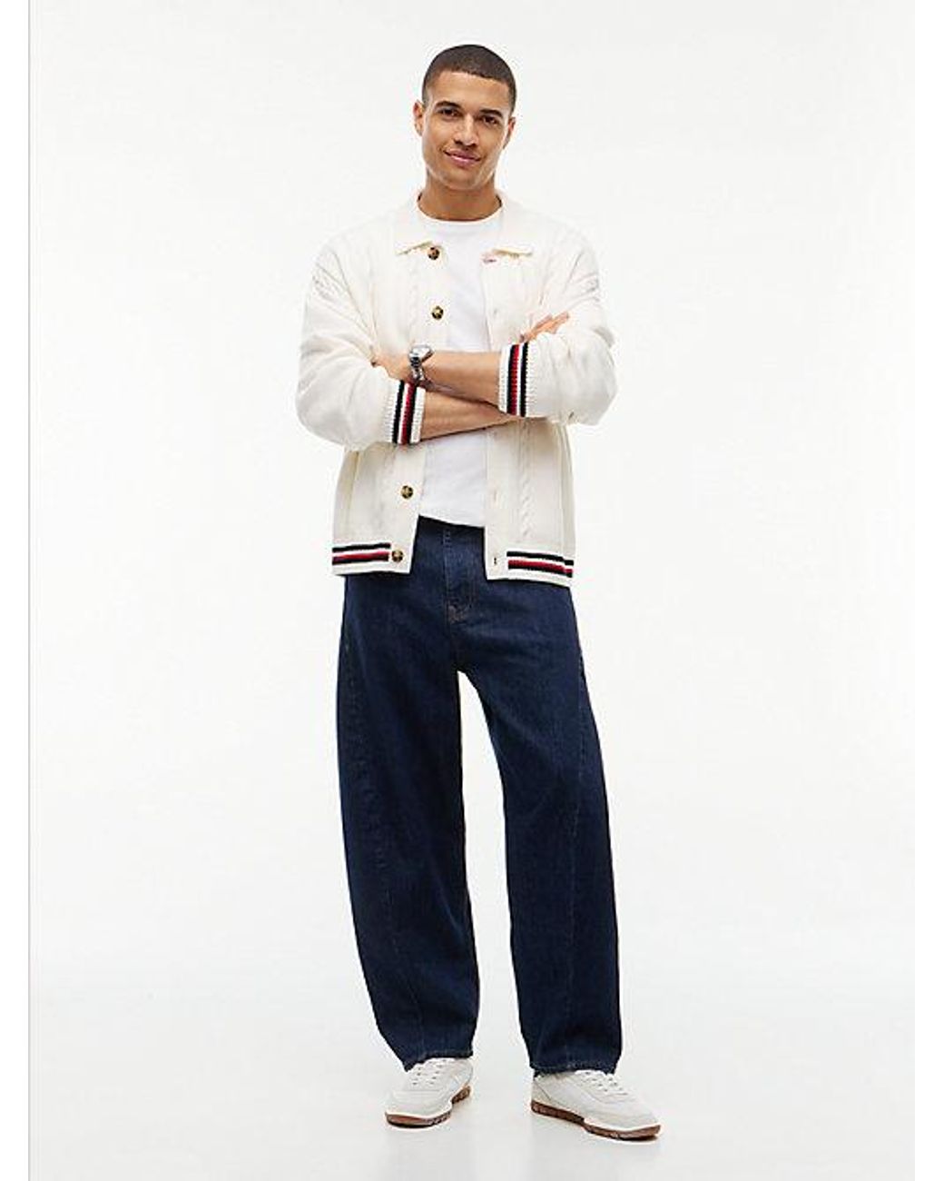 Tommy Hilfiger Blue Ashton Barrel Twisted Seam Jeans for men