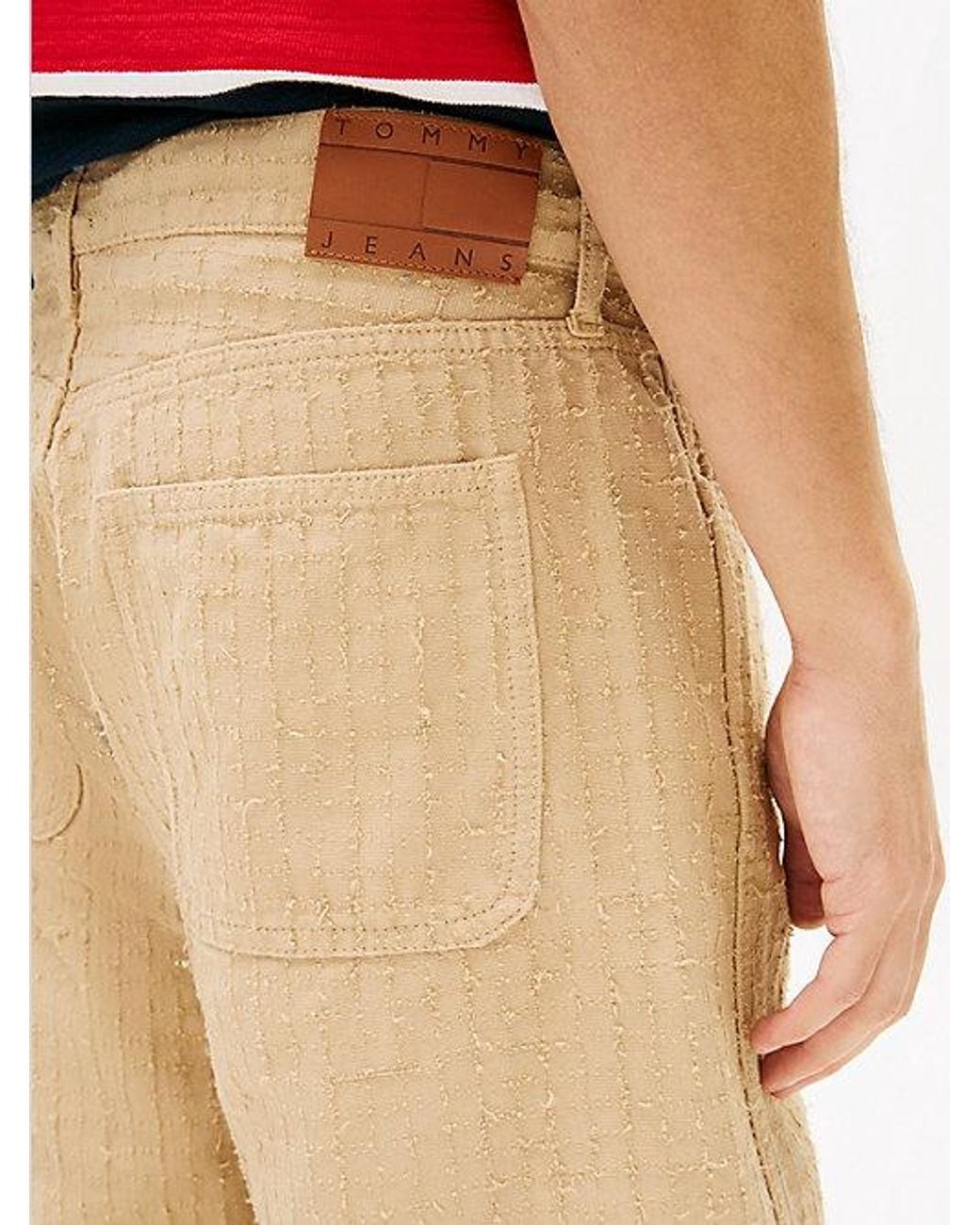 Tommy Hilfiger Jaimie Textured Loose Straight Canvas Trousers for men