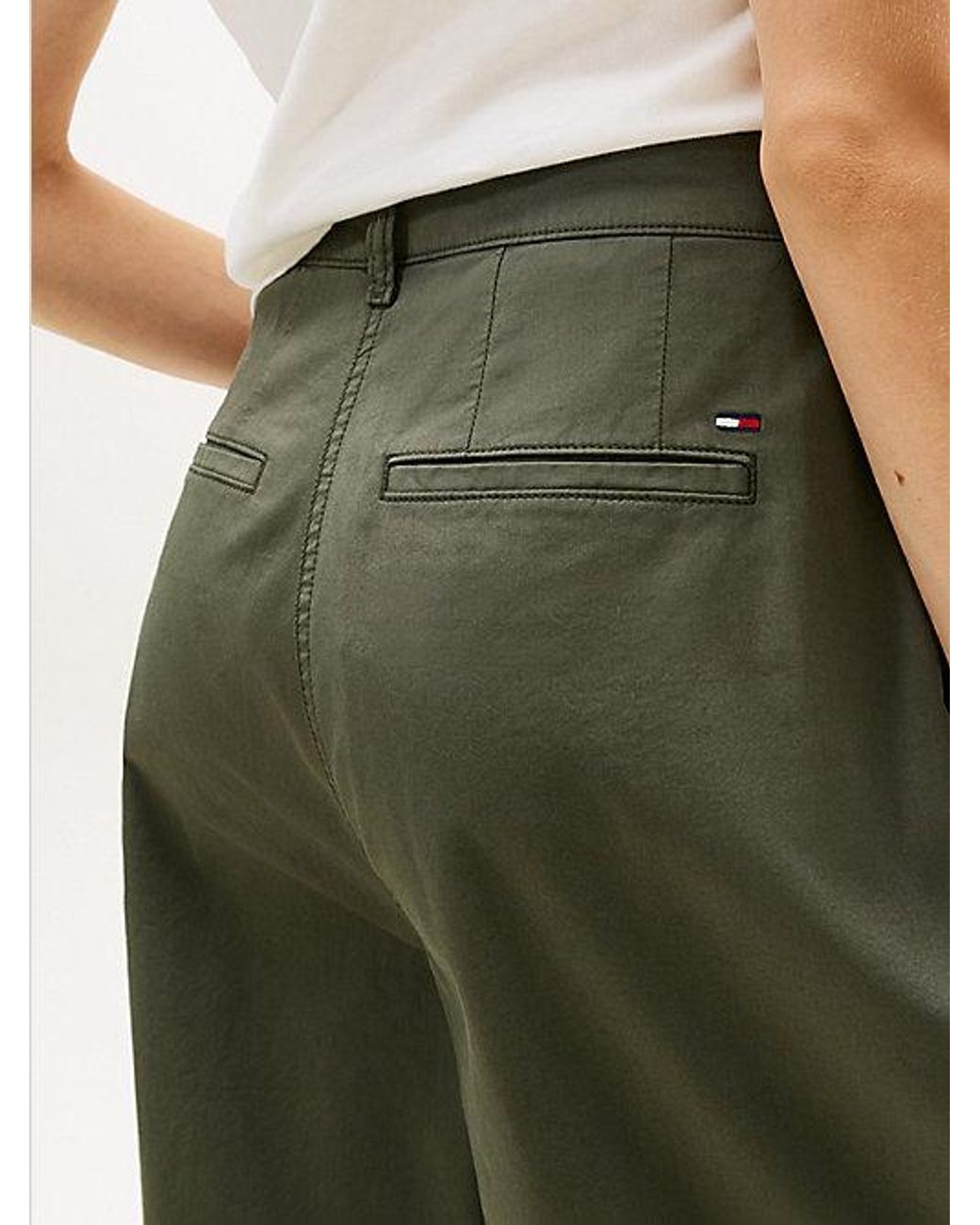 Tommy Hilfiger Natural Twill Wide Leg Chinos
