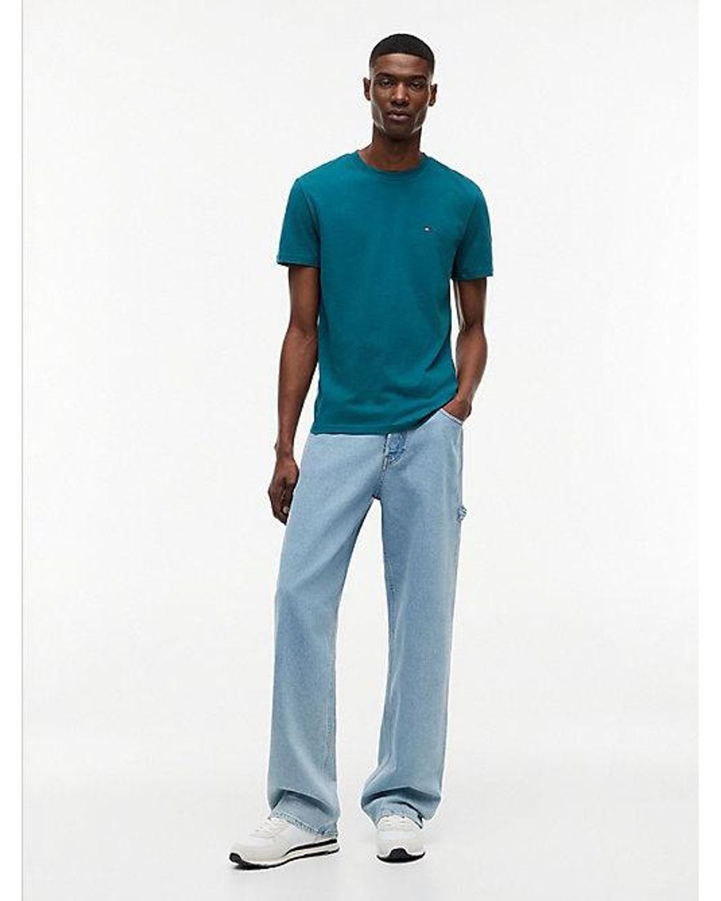 Tommy Hilfiger Blue 2-Pack Tommy Flag Extra Slim T-Shirts for men
