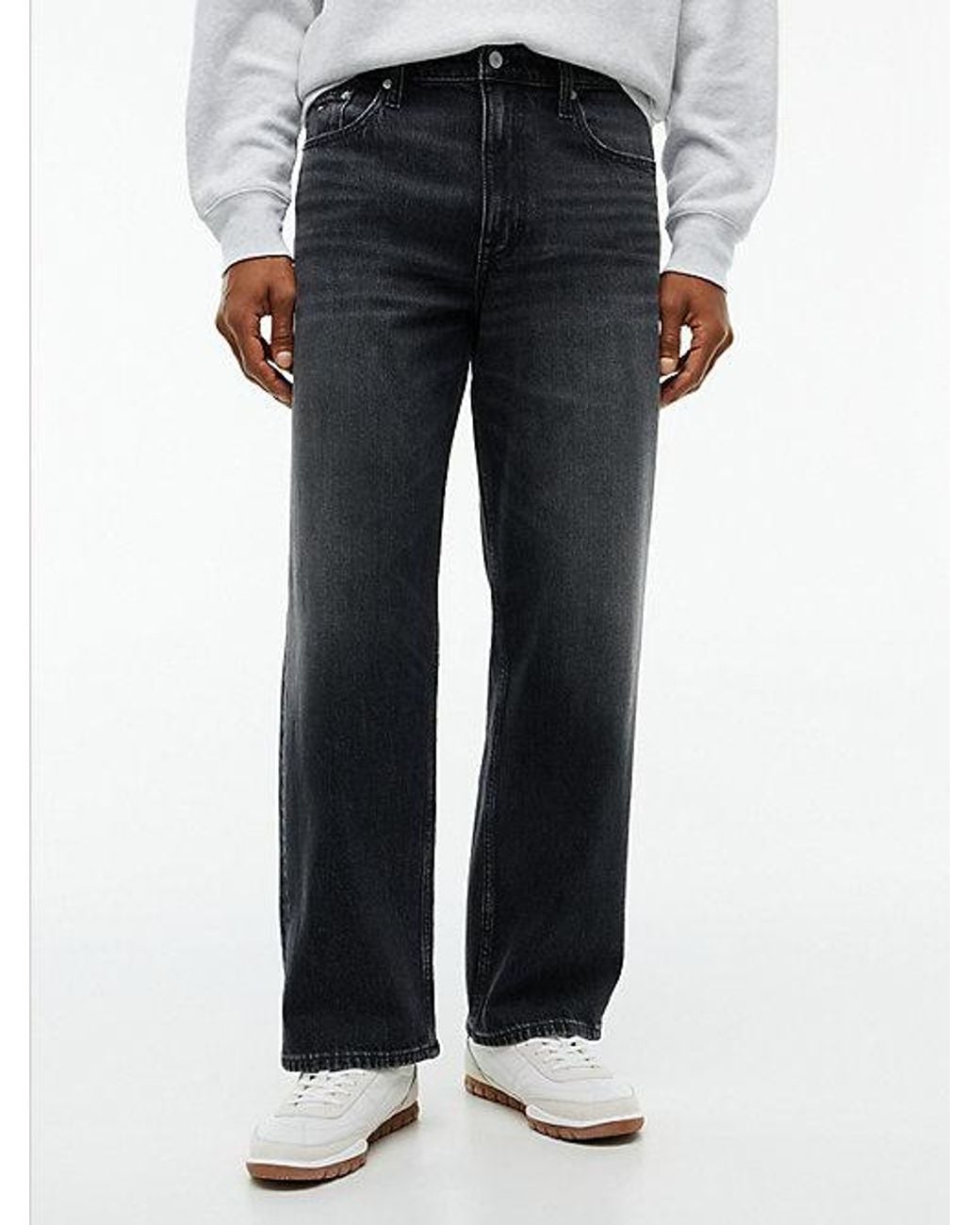 Tommy Hilfiger Black Jaimie Loose Straight Jeans for men