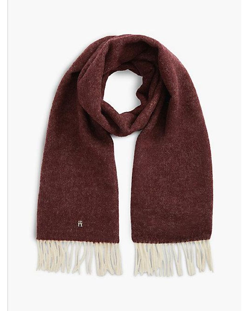 Tommy Hilfiger Red Chic Pure Wool Scarf