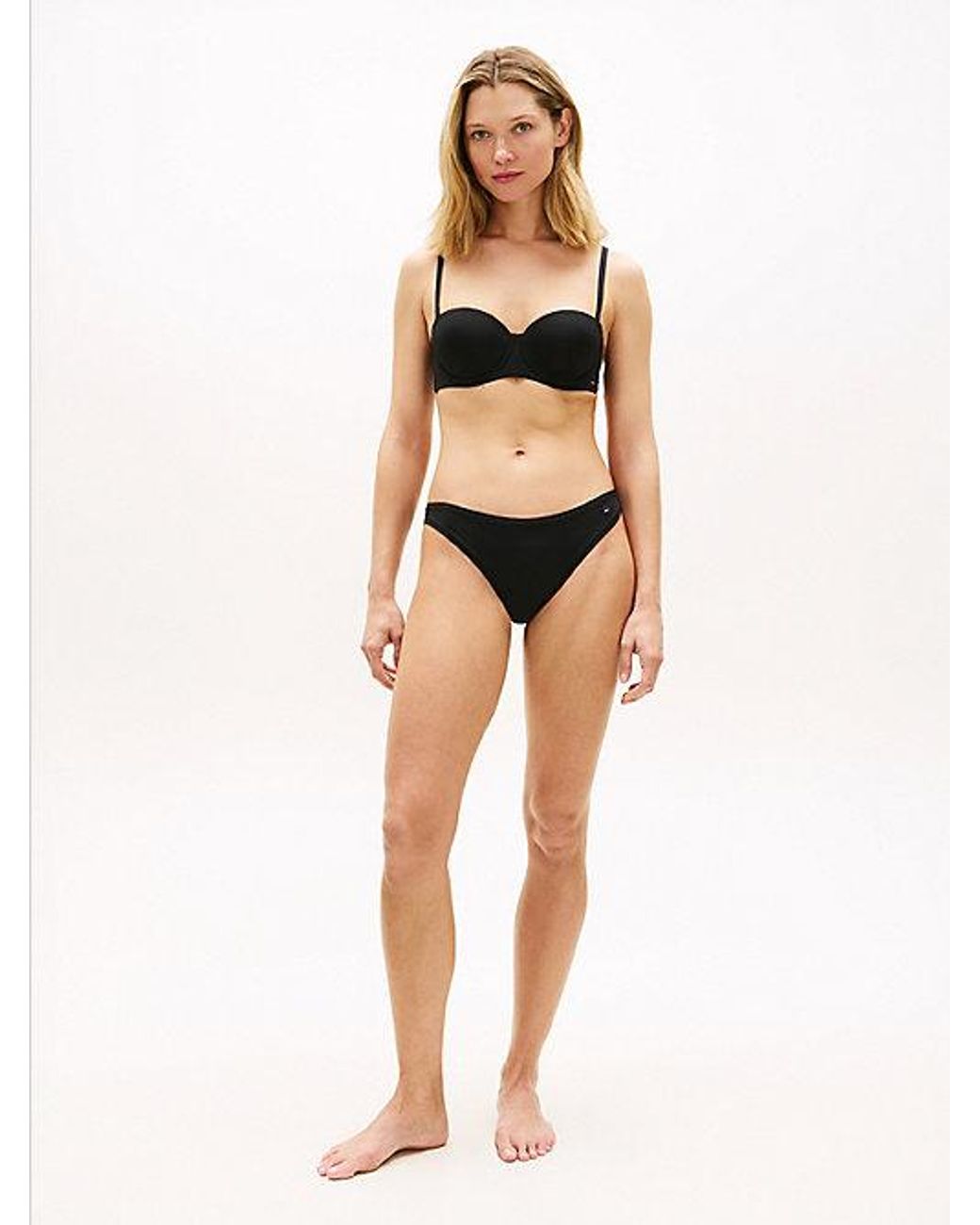 Tommy Hilfiger Essential Strapless Bh Van Microvezel in het Black