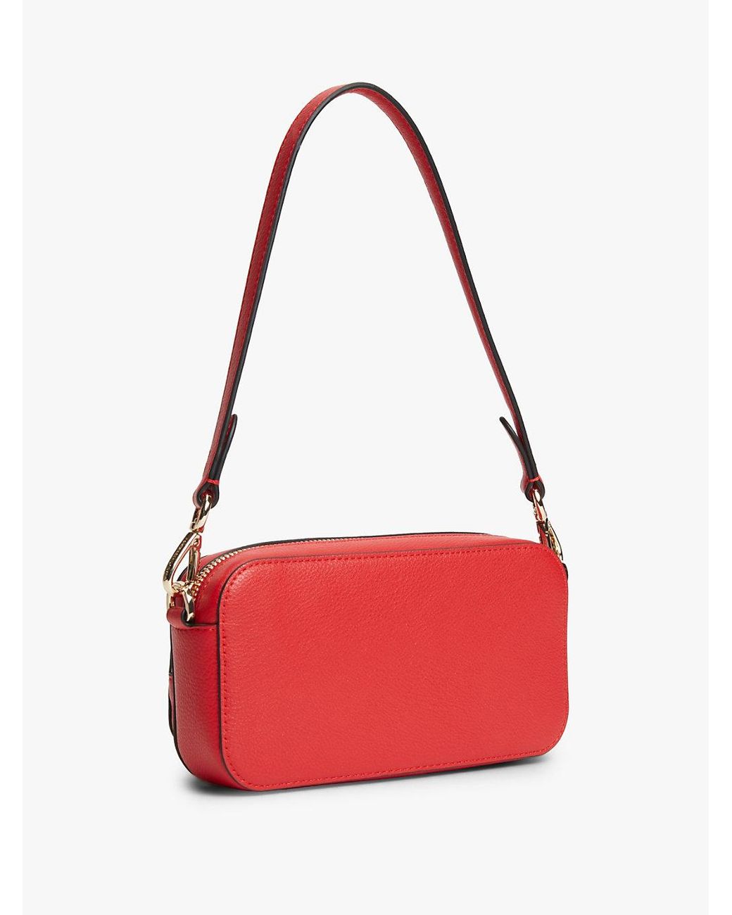 Tommy Hilfiger Red Th Monogram Crossbody Camera Bag