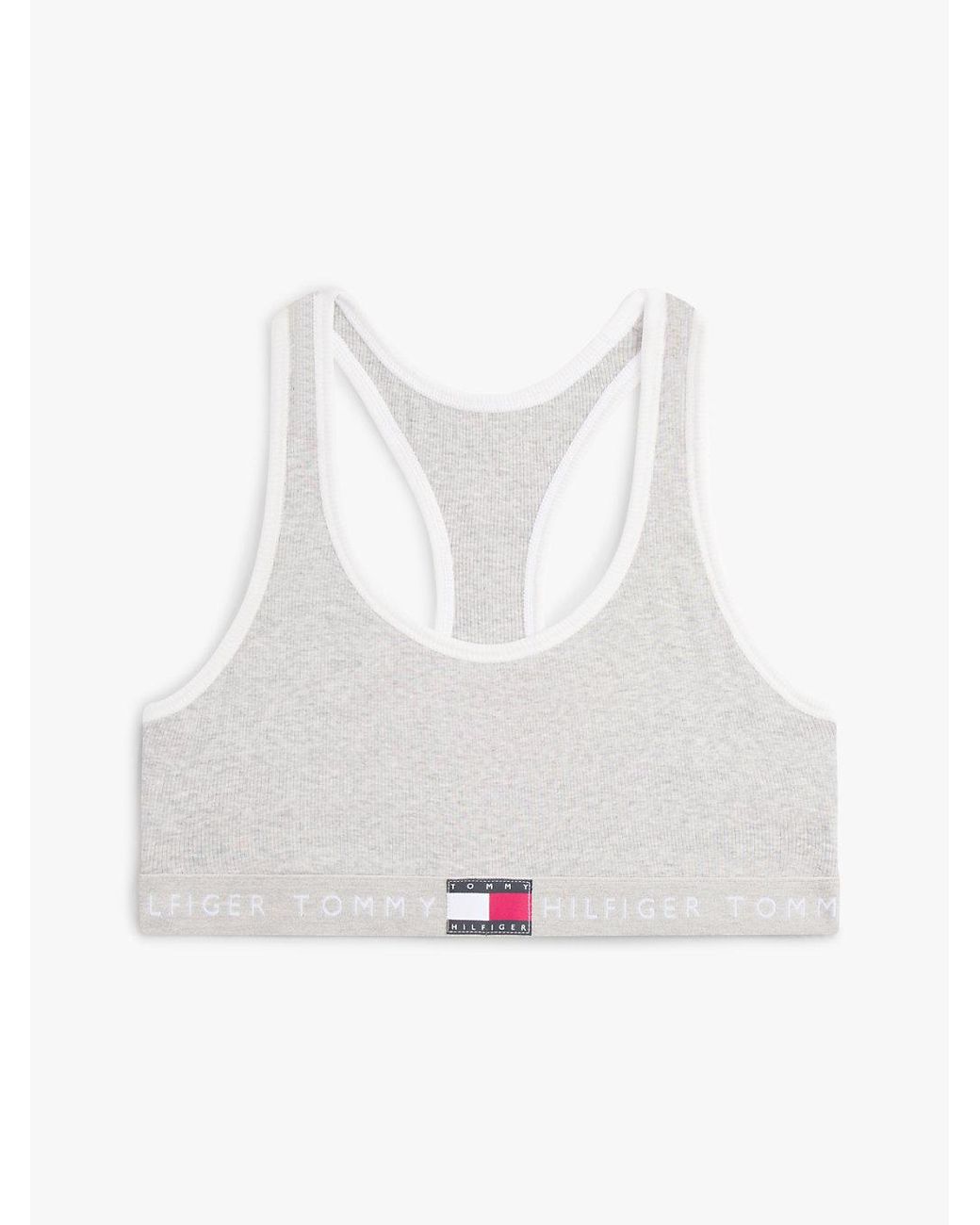 Tommy Hilfiger Multicolor Heritage Logo Ribbed Racerback Bralette