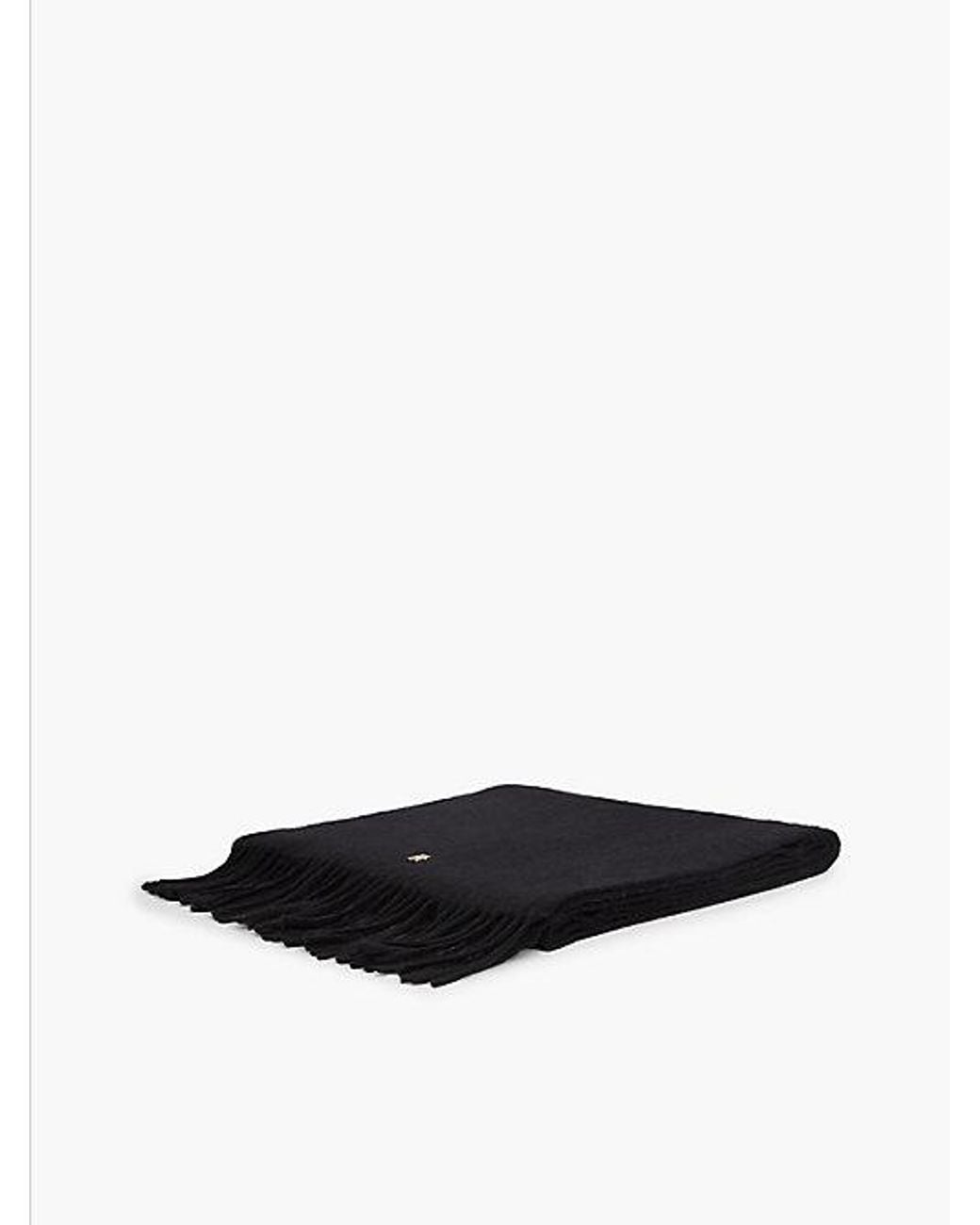 Tommy Hilfiger Black Chic Pure Wool Scarf