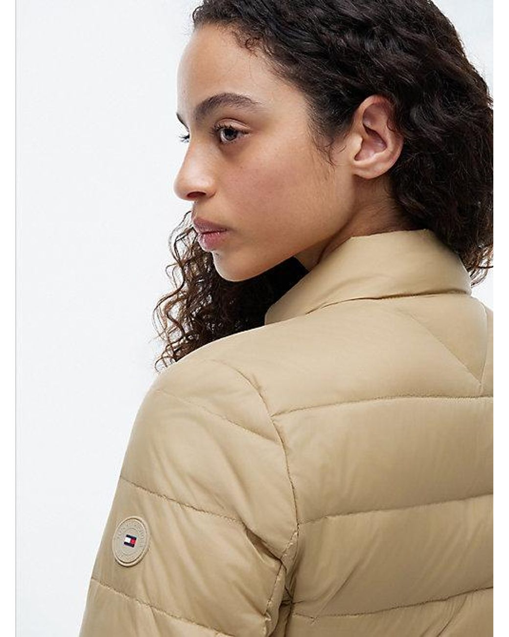 Tommy Hilfiger Blue Slim Lightweight Packable Down Jacket