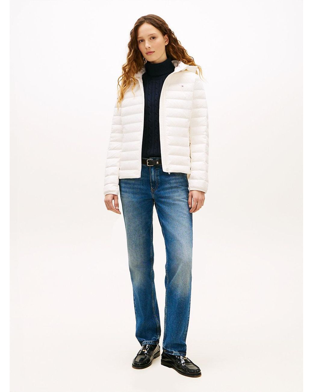 Tommy Hilfiger Blue Lightweight Water Repellent Down Slim Jacket