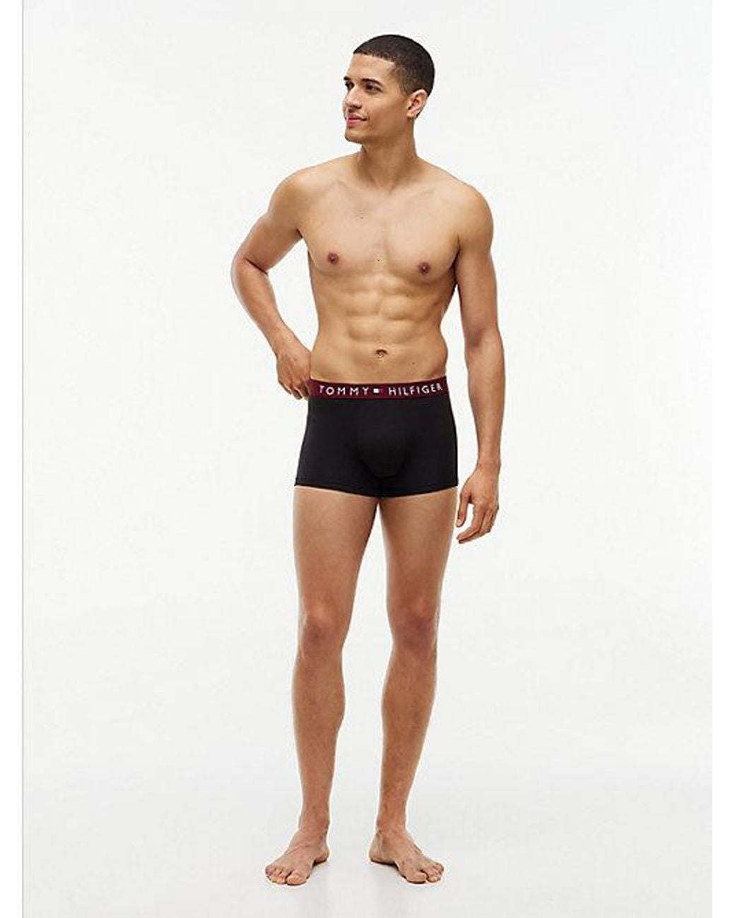 Tommy Hilfiger Multicolor 3 Pack Th Original Logo Waistband Trunks for men