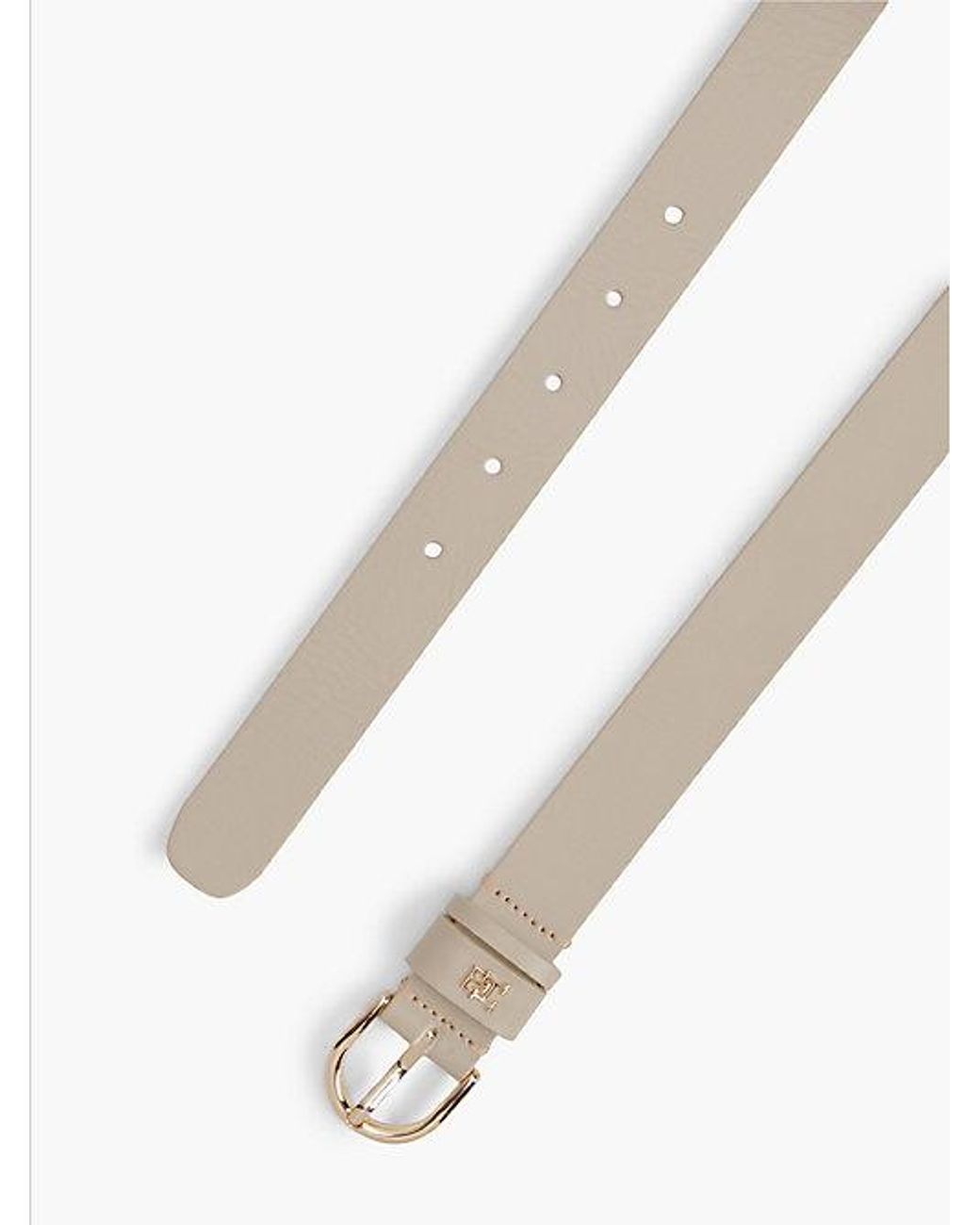 Tommy Hilfiger Natural Th Monogram Leather Belt