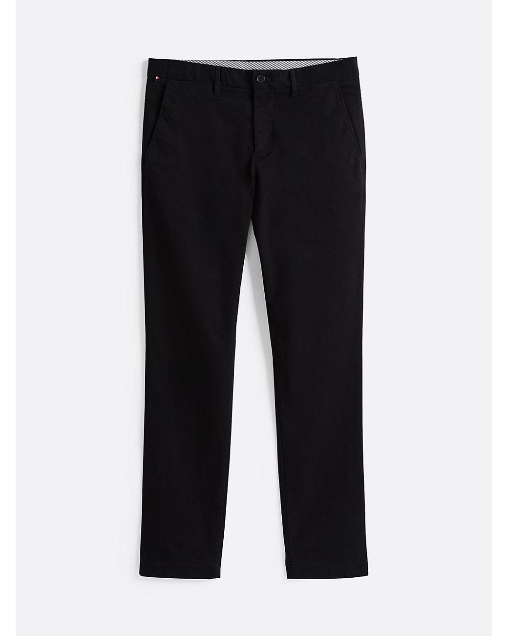 Tommy Hilfiger Black 1985 Bleeker Slim Twill Chinos for men