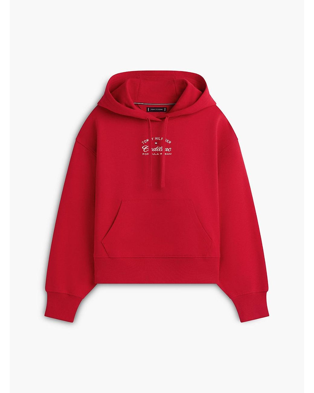 Tommy Hilfiger Red Th X Cadillac Formula 1 Team Logo Hoody
