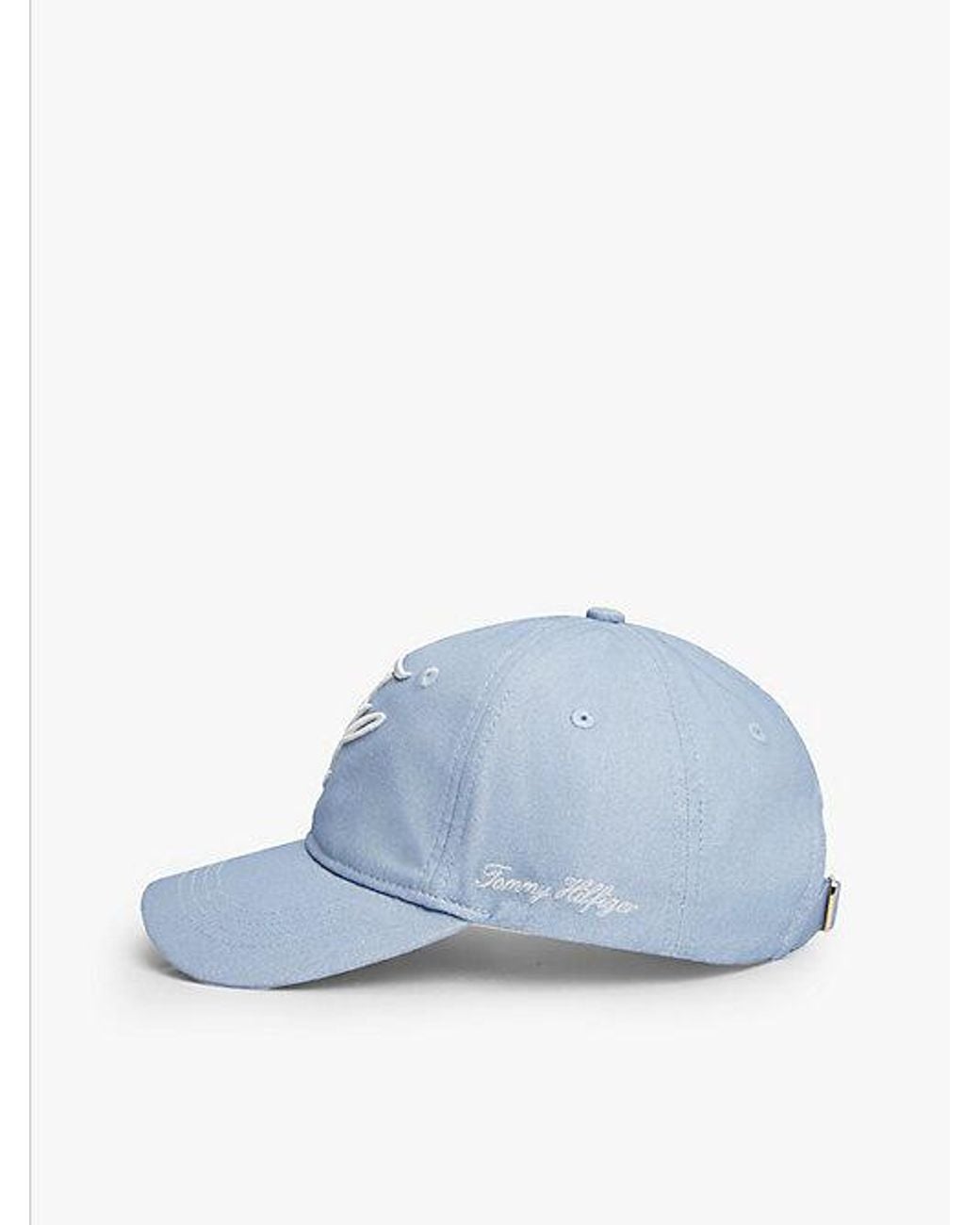Tommy Hilfiger Blue Logo Embroidery Baseball Cap
