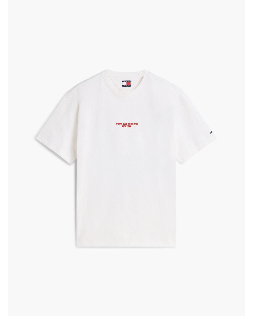 Tommy Hilfiger White Back Graphic Relaxed Jersey T-Shirt for men