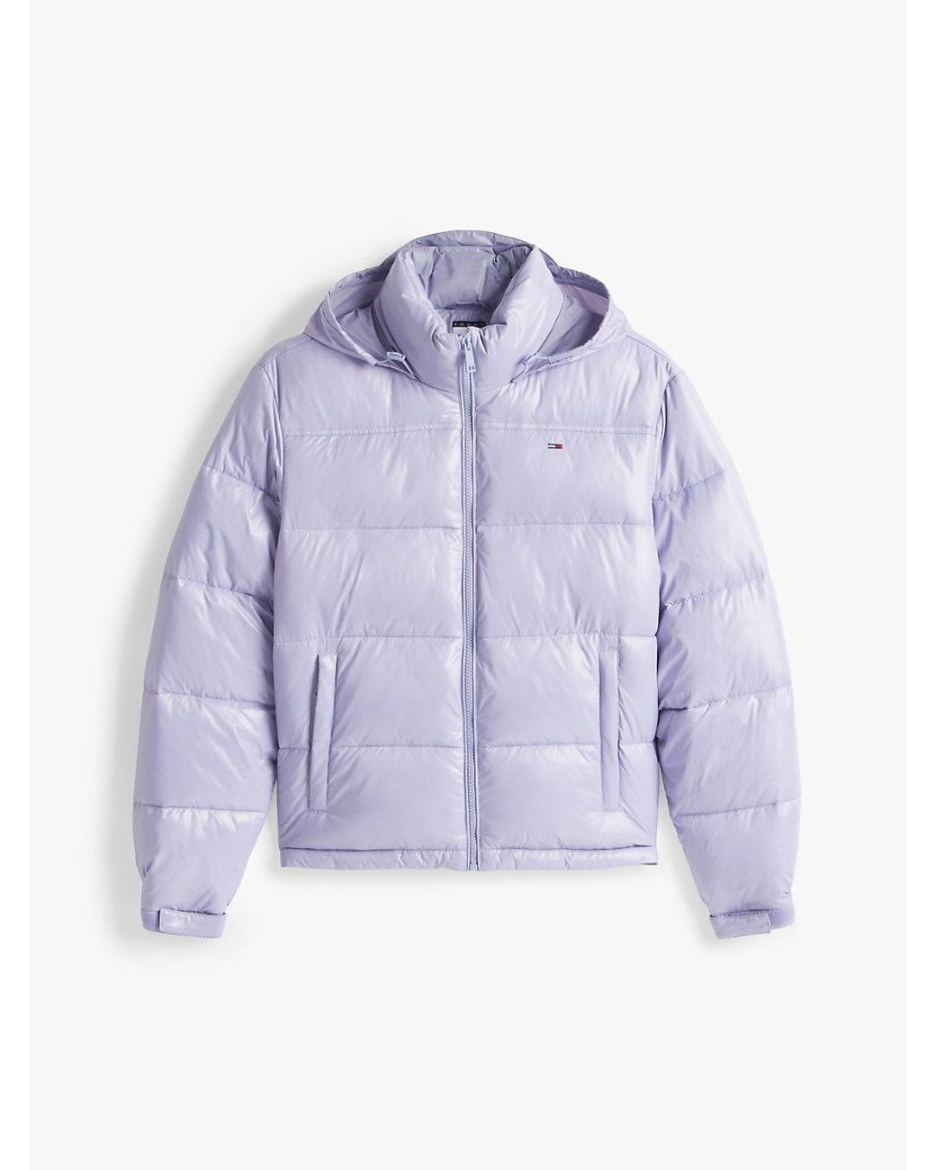 Tommy Hilfiger Blue Packable Shiny Puffer Jacket