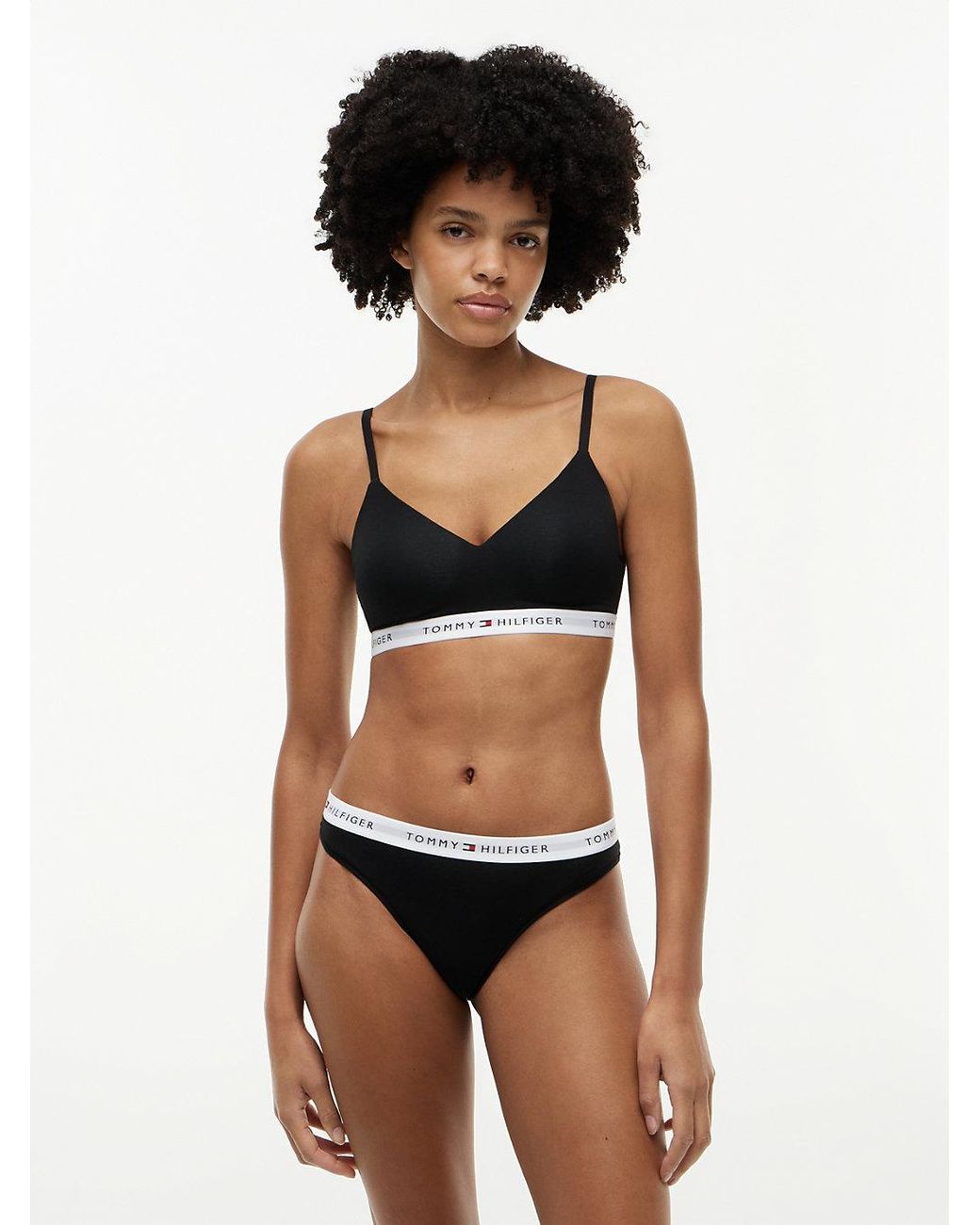 Tommy Hilfiger Black Repeat Logo Waistband Briefs