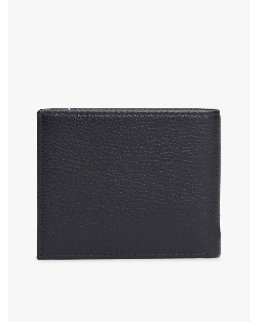 Tommy Hilfiger Black Leather Bifold Credit Card Wallet for men