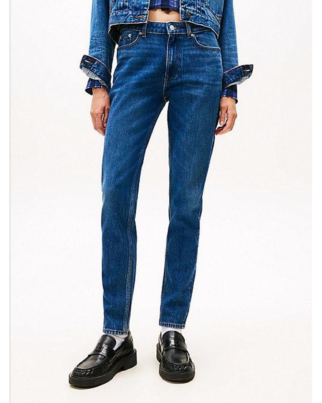 Tommy Hilfiger Blue Mid Rise Slim Jeans