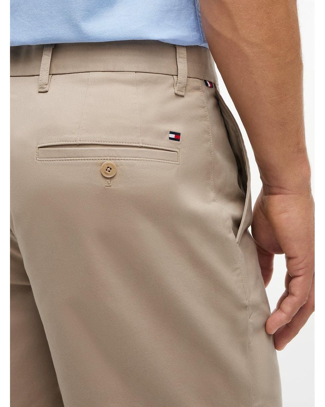 Tommy Hilfiger Blue Dover Twill Regular Fit Chino Shorts for men
