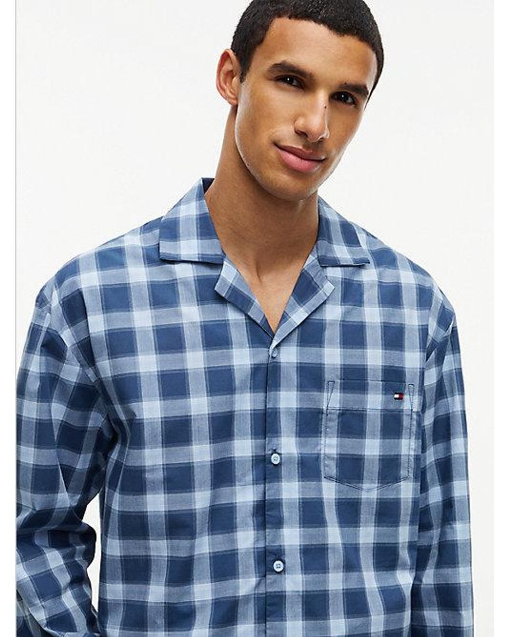 Tommy Hilfiger Blue Th Original Print Woven Pyjama Set for men