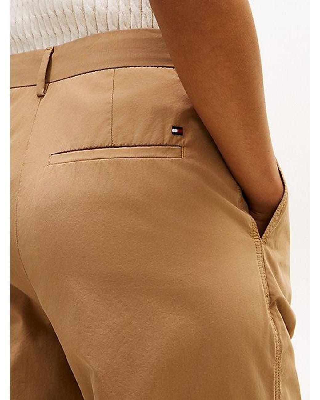 Tommy Hilfiger Natural Washed Wide Leg Trousers
