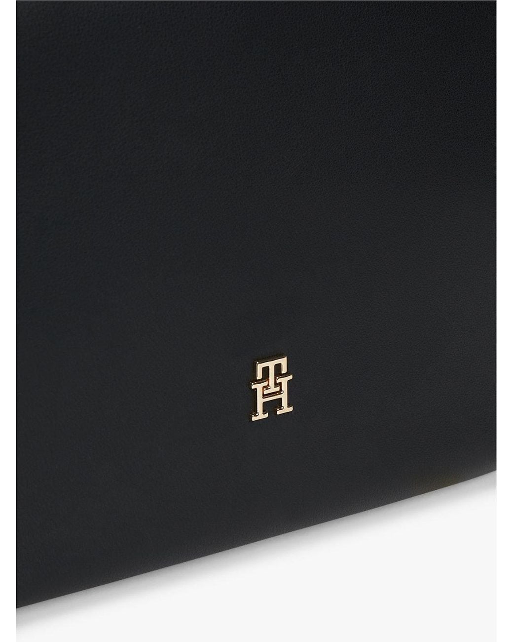 Tommy Hilfiger Black Hilfiger Icon Logo Tape Tote Bag