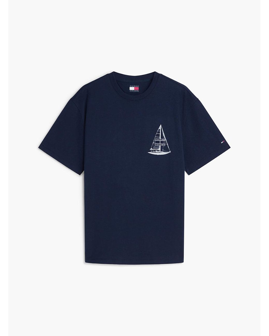 Tommy Hilfiger Blue Back Graphic Relaxed Jersey T-Shirt for men