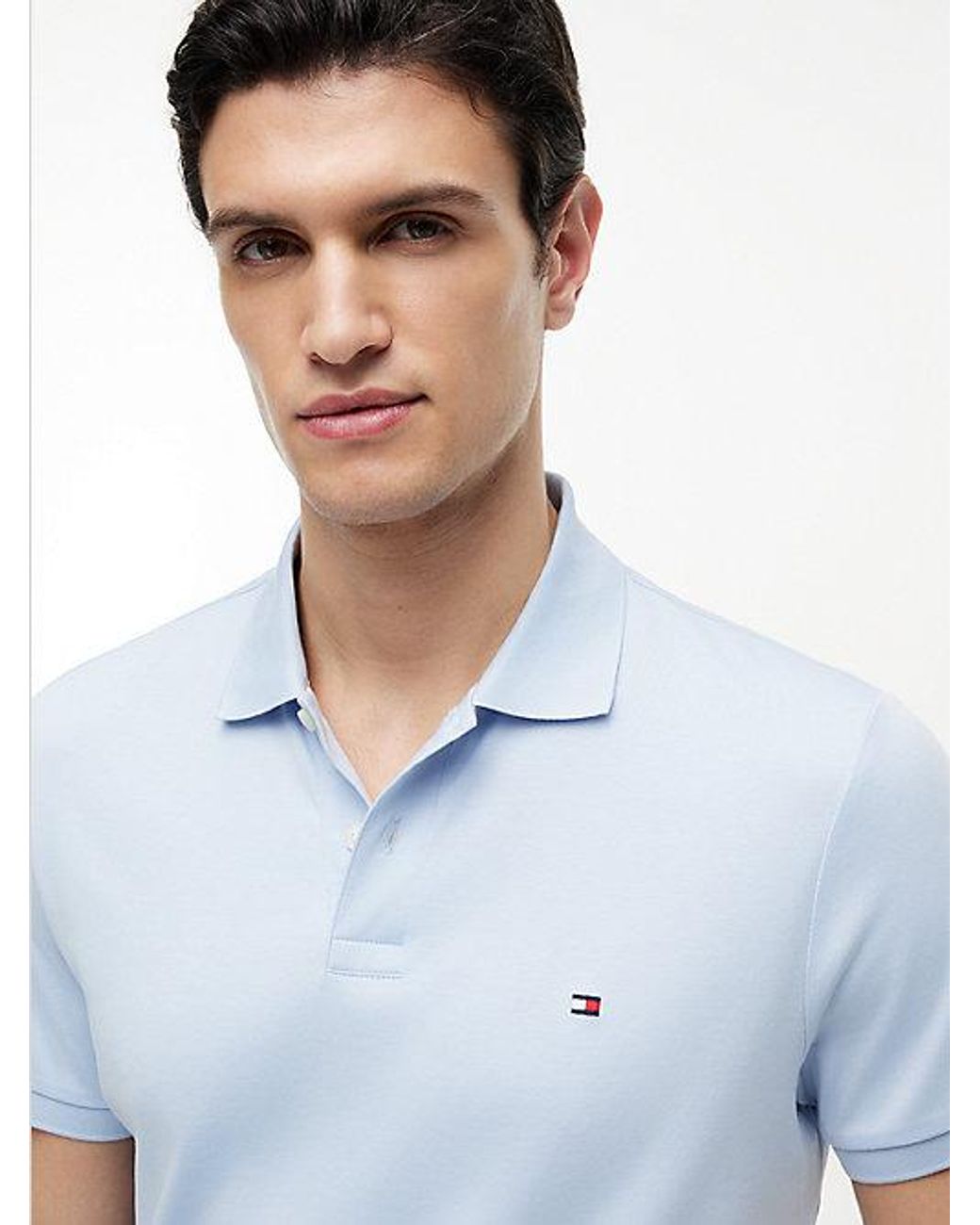 Tommy Hilfiger Interlock Gebreide Polo Van Soepel Katoen in het White voor heren