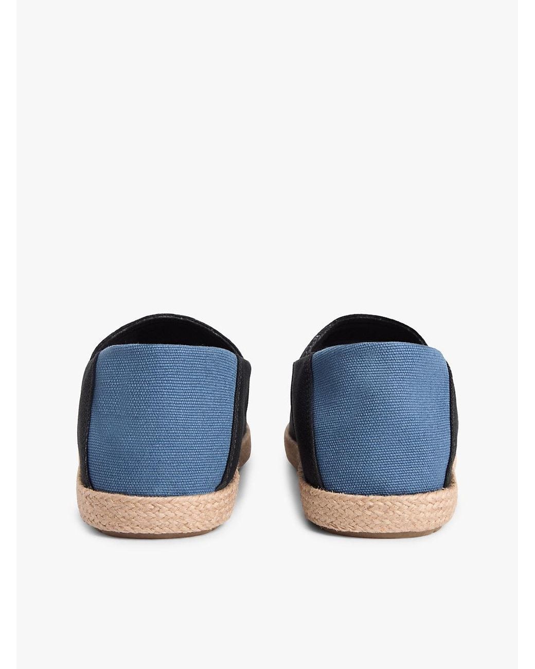 Tommy Hilfiger Blue Flag Embroidery Canvas Espadrilles for men