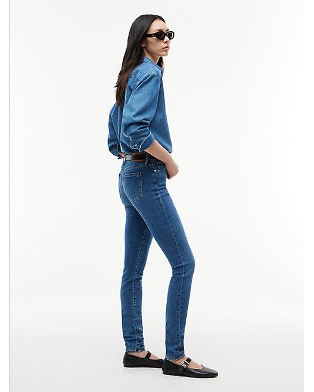 Tommy Hilfiger Blue Como Mid Rise Skinny Jeans