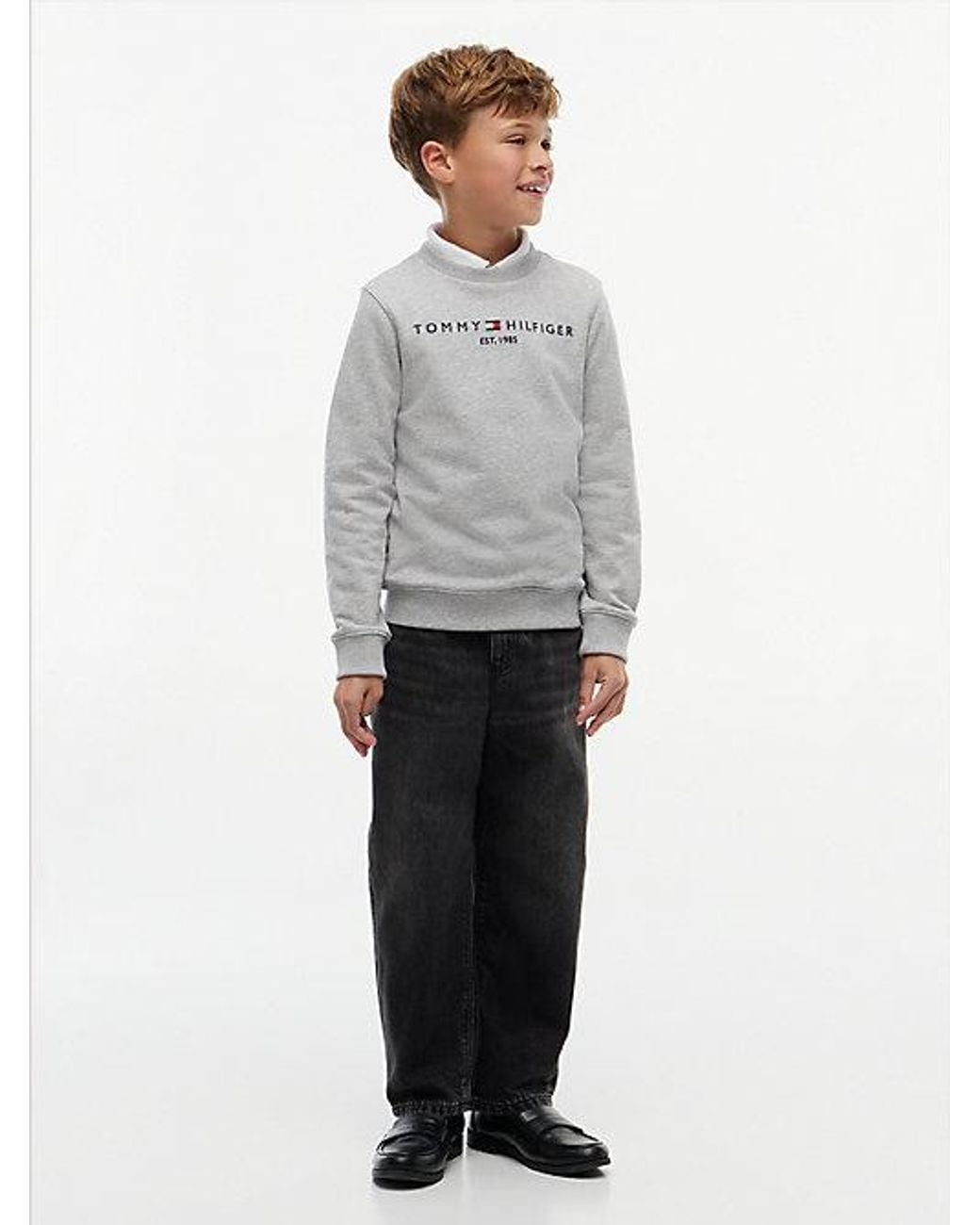 Tommy Hilfiger Gray Essential Logo Sweatshirt
