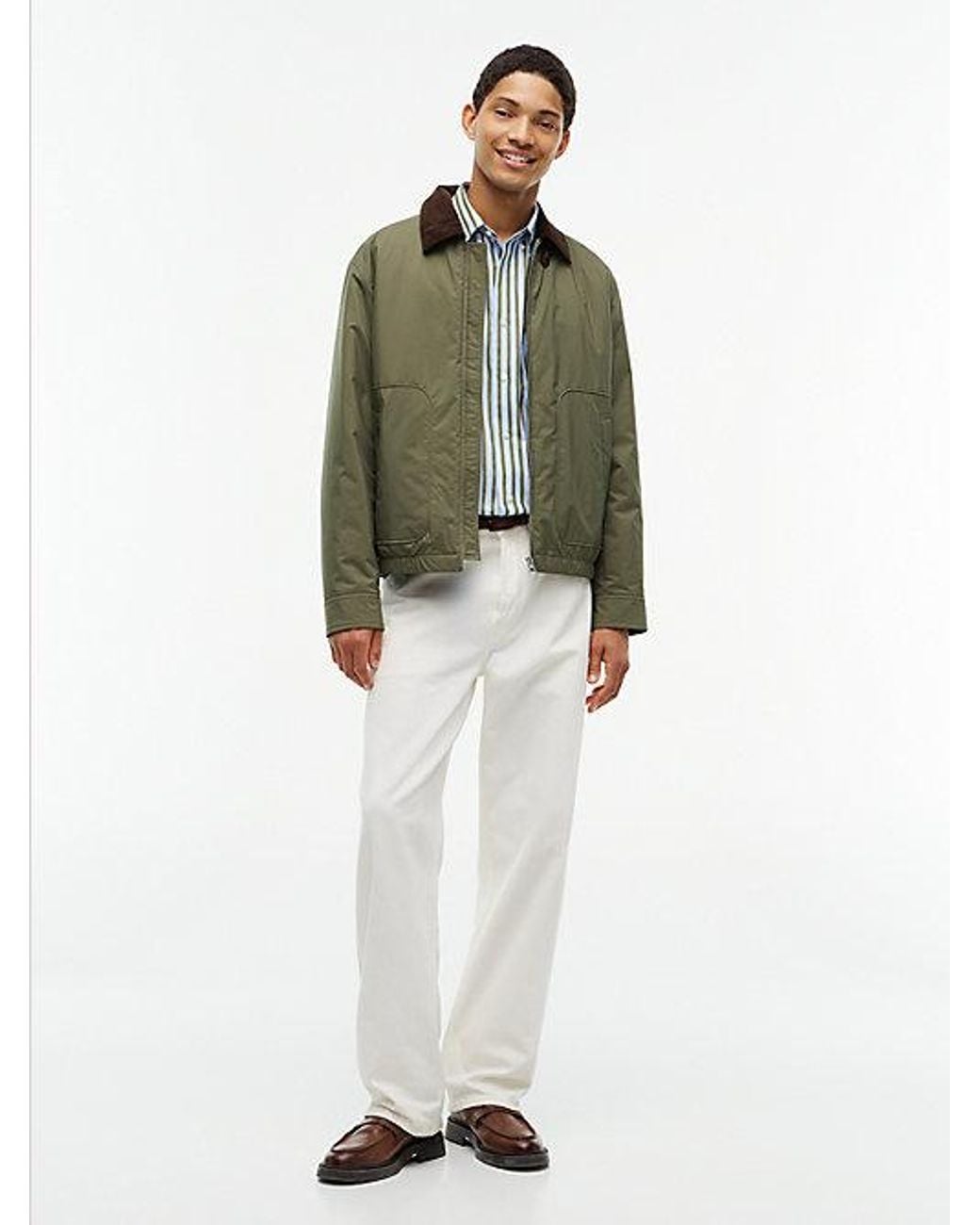 Tommy Hilfiger Blue Relaxed Fit Linen Blend Stripe Shirt for men