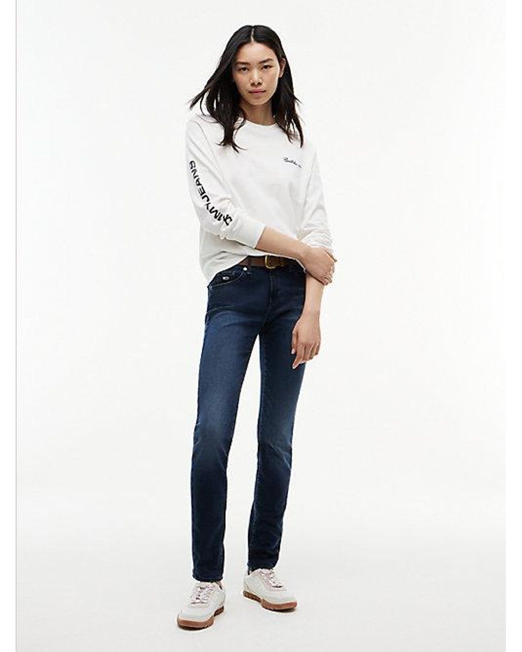 Tommy Hilfiger Blue Low Rise Skinny Jeans