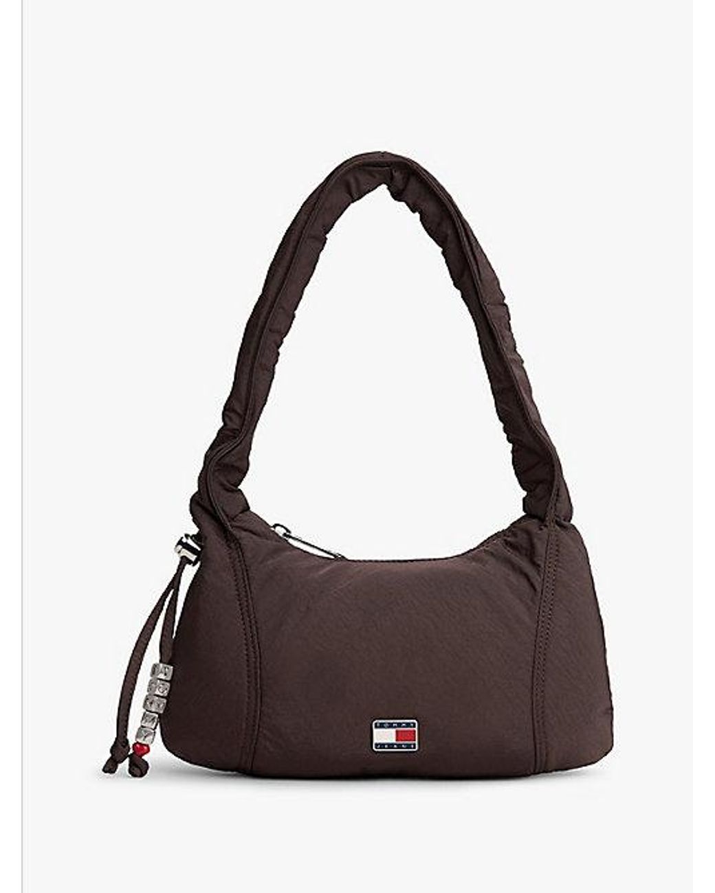 Tommy Hilfiger Brown Casual Crinkle Texture Shoulder Bag